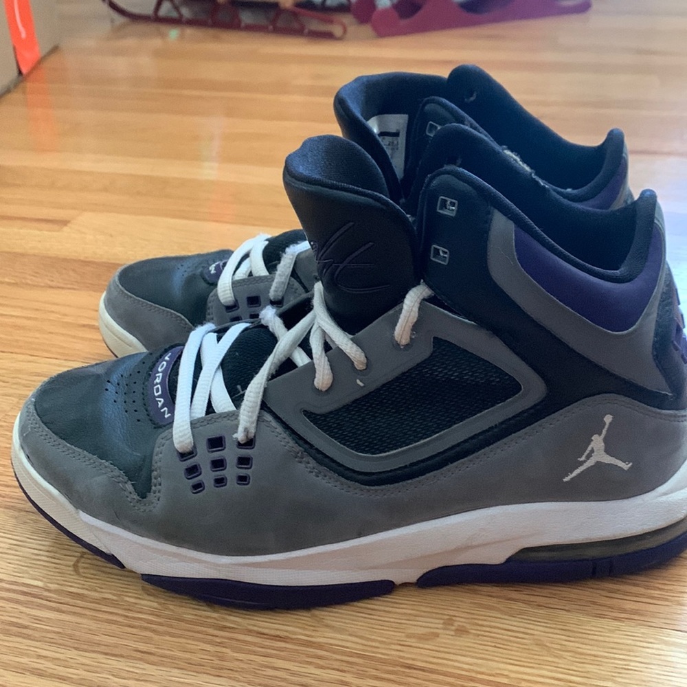 Jordan Flight 23 RST Black Grey Purple Sz 8.5